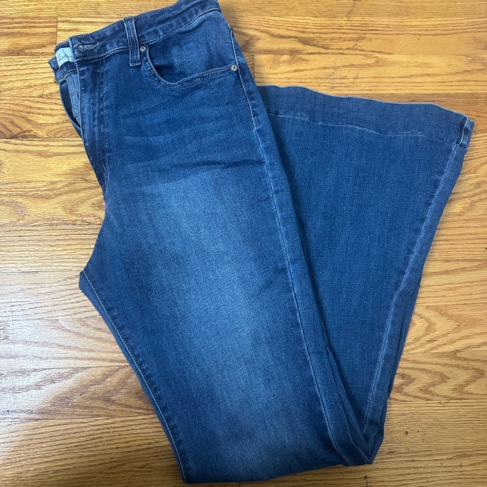 KanCan Blue Flare Wide Leg Jeans